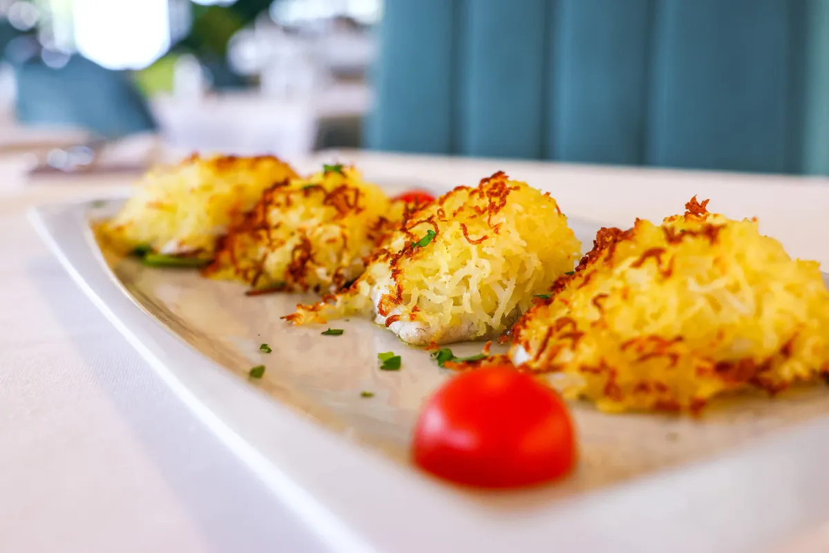 Pesce gratinato al Lido dei Platani