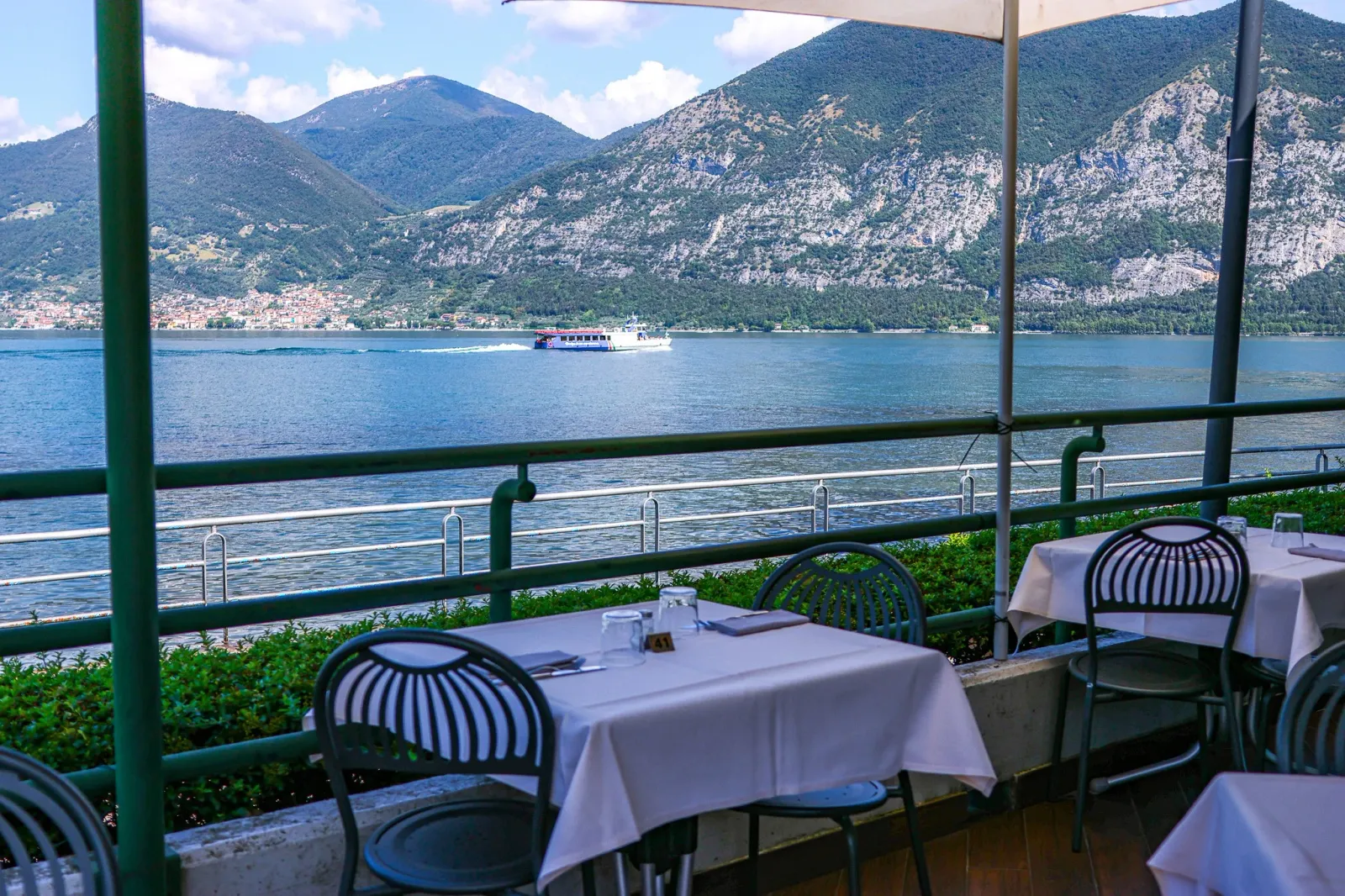 Vista sul Lago d'Iseo dalla terrazza